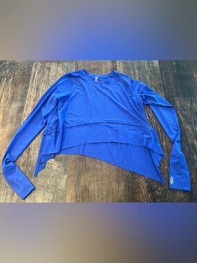 FP Movement by Free People Bold Royal Blue Layered Long Sleeve Top